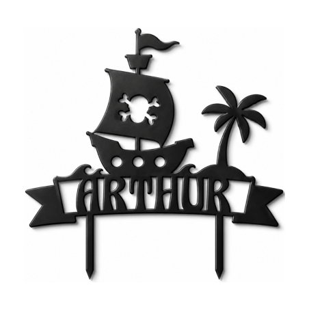Cake topper pirata da personalizzare