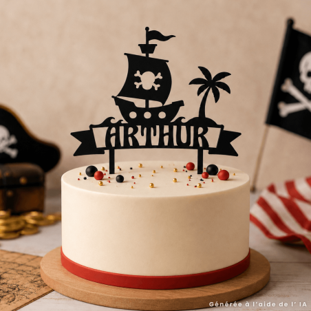 Cake topper pirata da personalizzare
