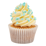Decorazioni per cupcake con mix di zuccherini azzurri (PME)