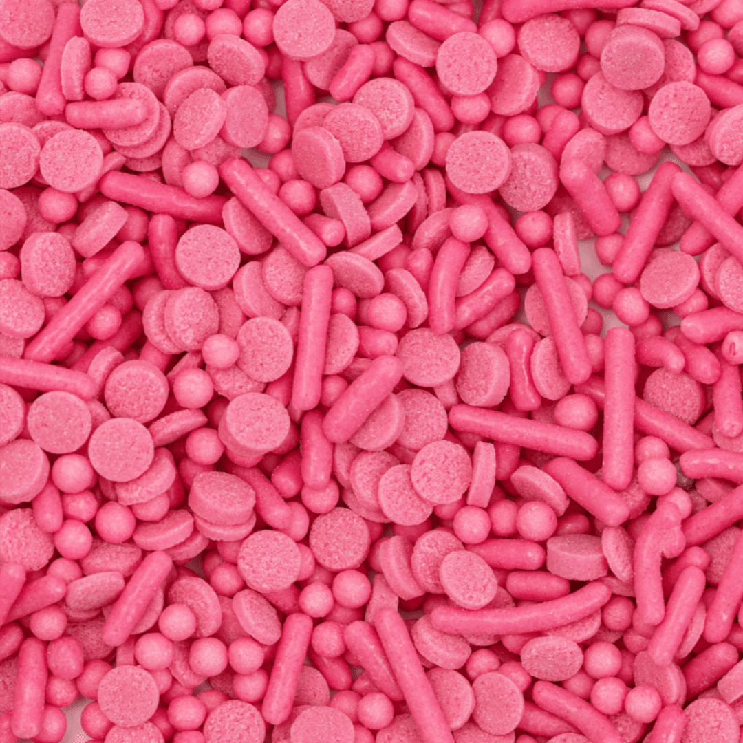 Zuccherini colorati rosa acceso di PME Cake
