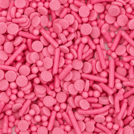 Zuccherini colorati rosa acceso di PME Cake