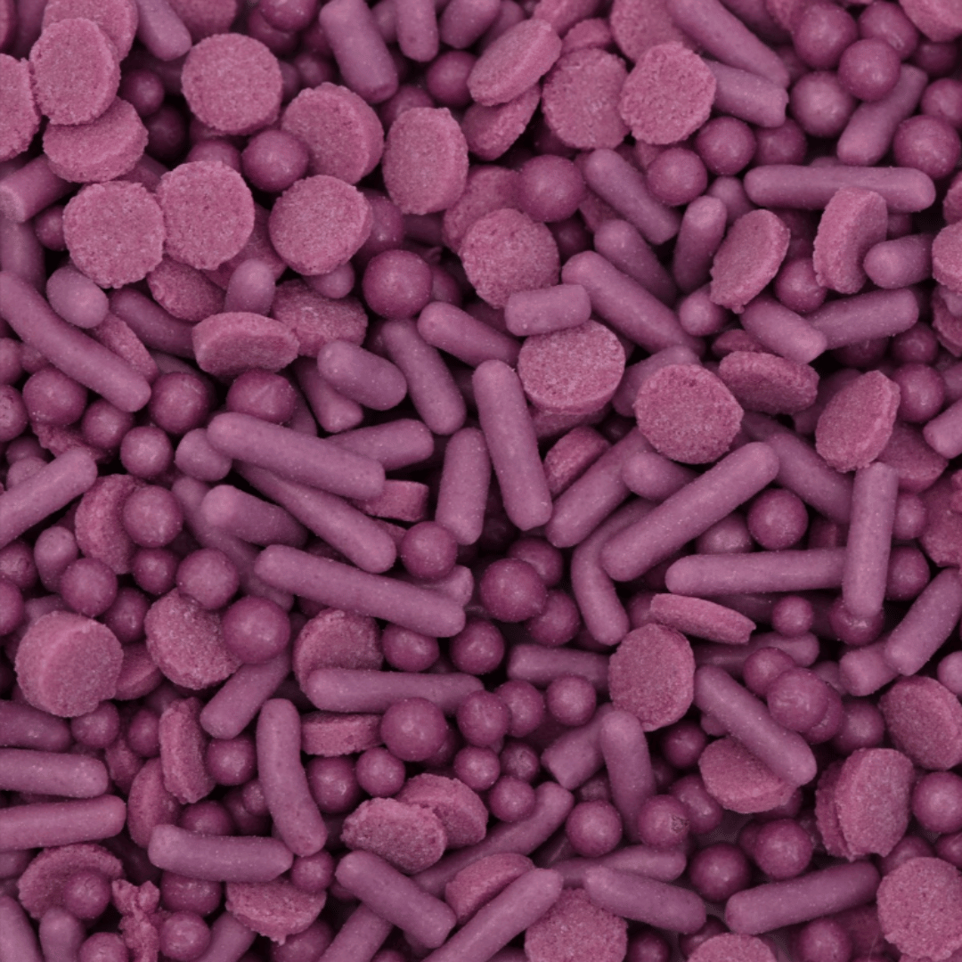 mix di zuccherini violette torta pme