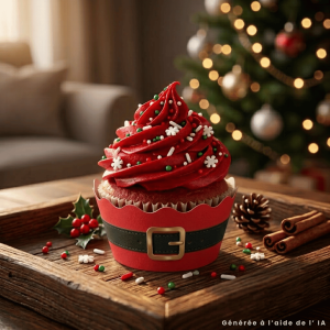 12 pirottini di carta a tema Babbo Natale per muffin