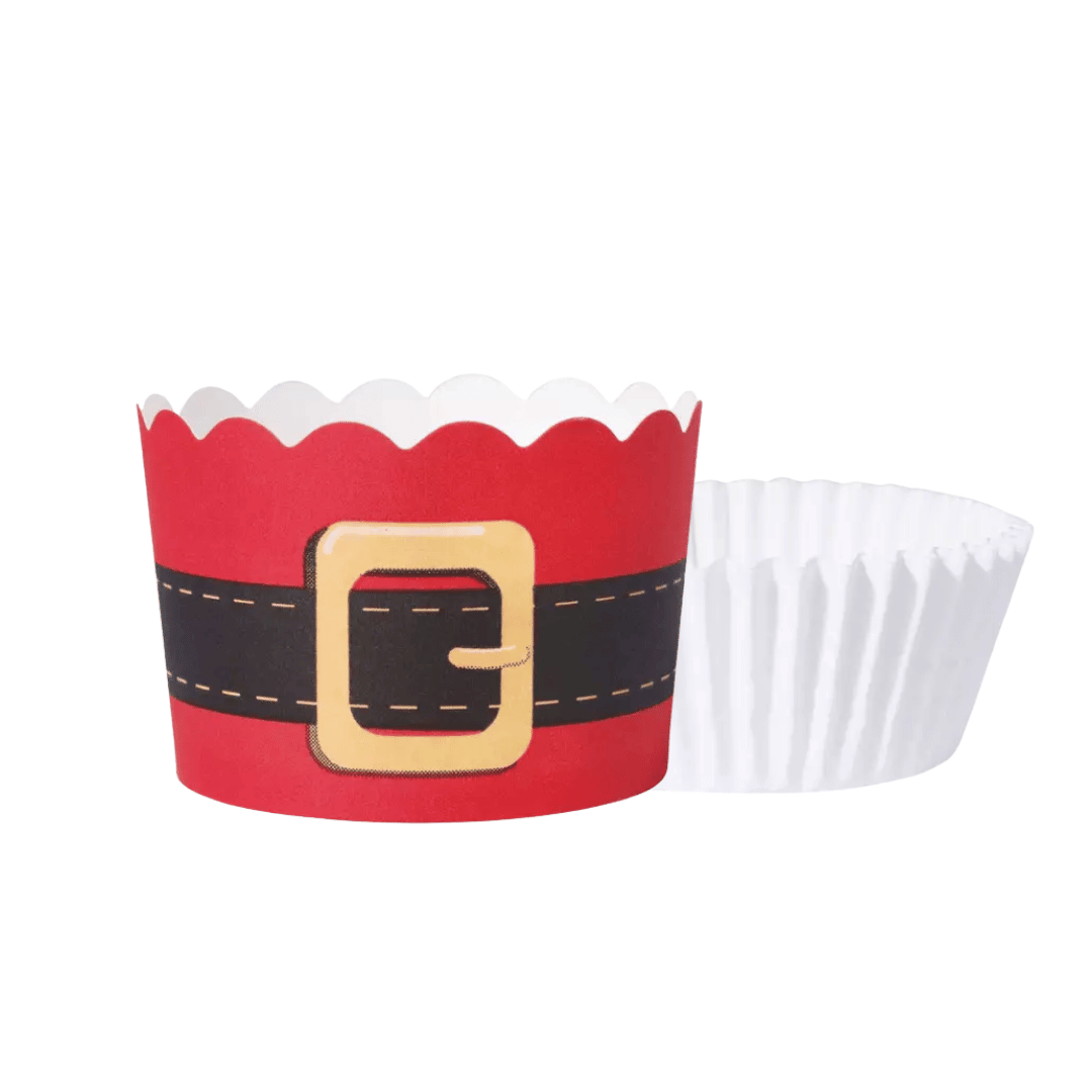 12 pirottini di carta a tema Babbo Natale per muffin