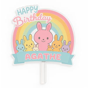 Decorazione per torta in peluche personalizzabile