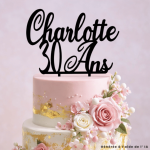 Cake Topper da personalizzare con nome ed età | Colori a tua scelta