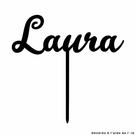 Cake Topper Nome personalizzato per il compleanno - Colori a tua scelta