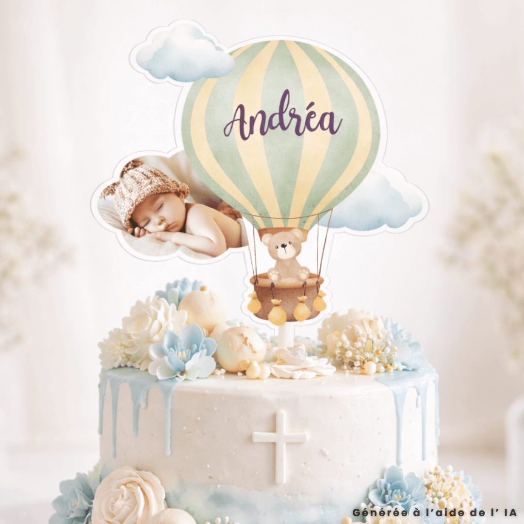 Topper per mongolfiera da personalizzare