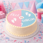 Disco torta per baby shower 20 cm