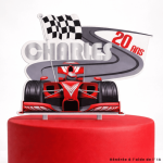 Cake topper formula 1 personalizzabile