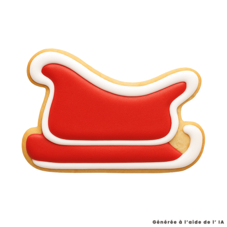 Lo stampino per biscotti con la slitta di Babbo Natale