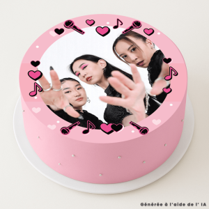 Photo comestible 20cm k-pop personnalisable