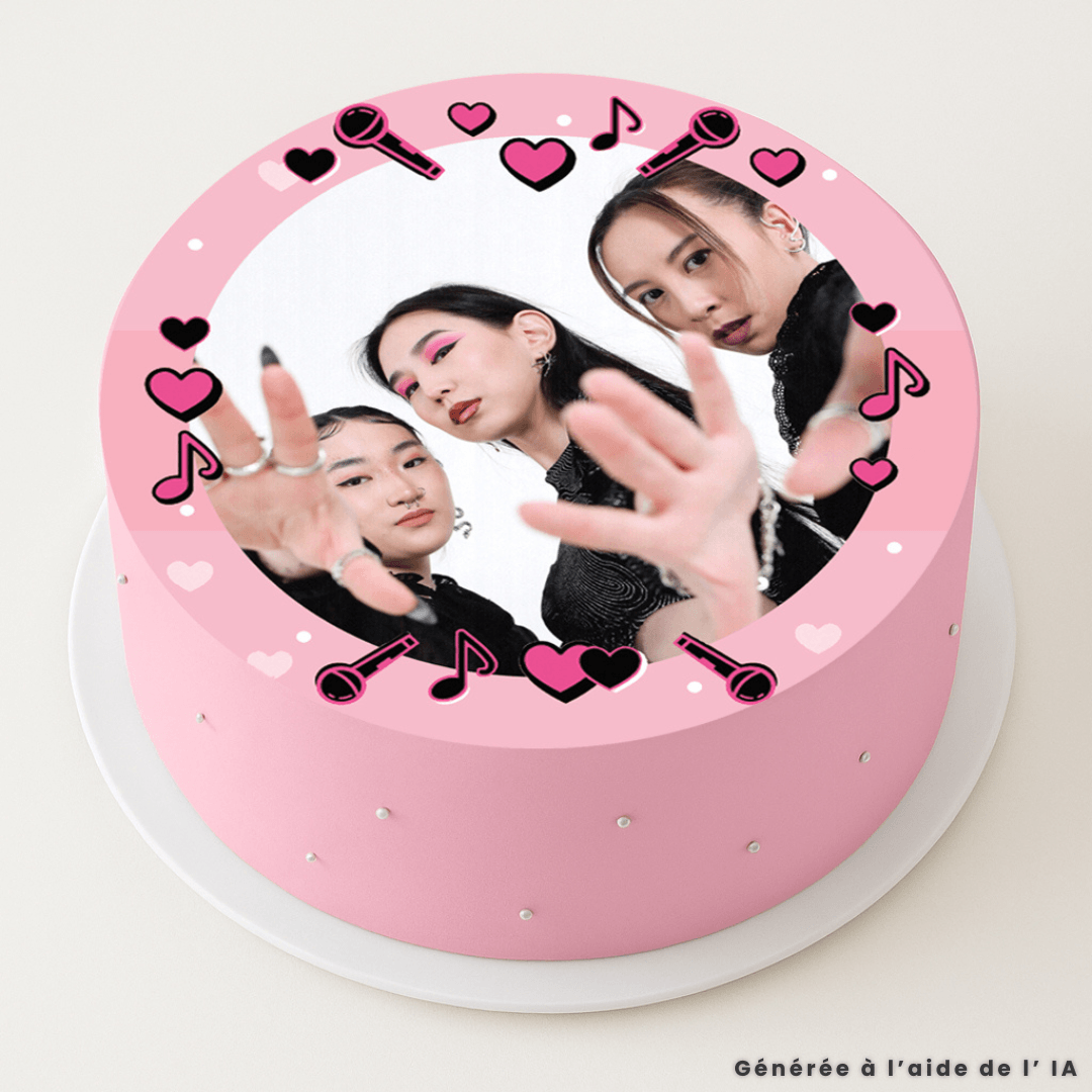 Photo comestible 20cm k-pop personnalisable