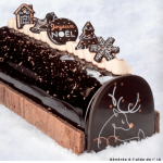 Set di 2 decorazioni commestibili a forma di renna per tronchetti di Natale. Decorazioni 3D in cioccolato pronte da applicare pe