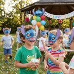 Maschera di Stitch per compleanno Disney (6 pezzi)