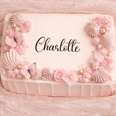 Topper per torta in fogli