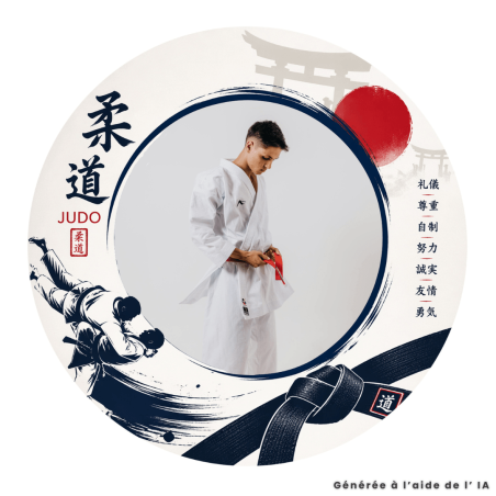 Foto commestibile di judo per torta personalizzata 20 cm