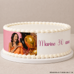 Schema per torta con foto e testo