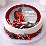 Photo comestible ronde 20cm Formule 1