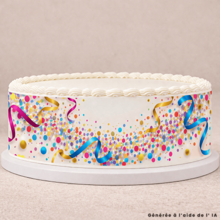 Contorno per torta di zucchero - Fantasia Confetti