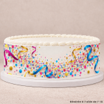 Contorno per torta di zucchero - Fantasia Confetti