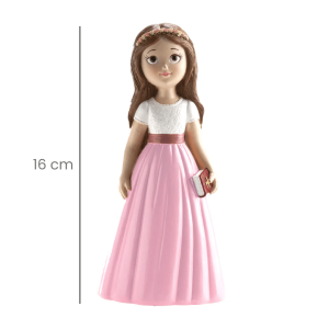 Statuetta per la Prima Comunione con la Bibbia in mano - 16 cm