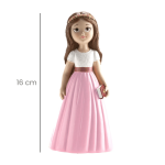 Statuetta da torta per la comunione di una bambina, alta 16 cm.