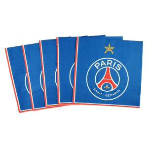 20 tovaglioli di carta del PSG per un compleanno a tema calcistico