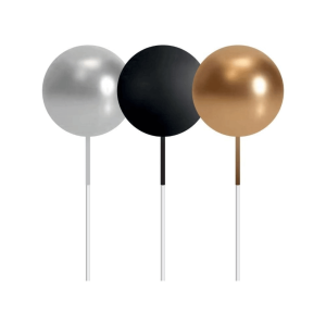 32 sfere decorative in oro, argento e nero