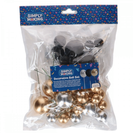 set di 32 palline decorative per torte