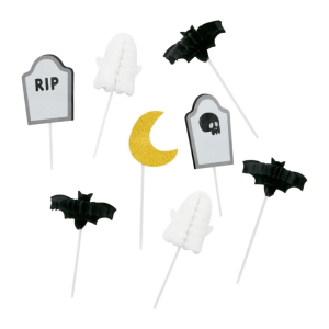 8 decorazioni per cupcake di Halloween