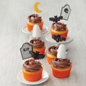 8 decorazioni per muffin di Halloween