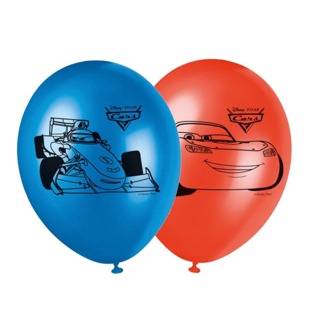 6 Palloncini compleanno Cars - Decorazione compleanno