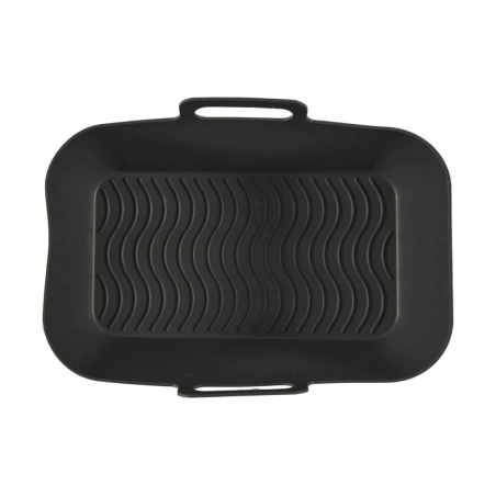 Stampo rettangolare in silicone per friggitrice ad aria (vista dall'alto)