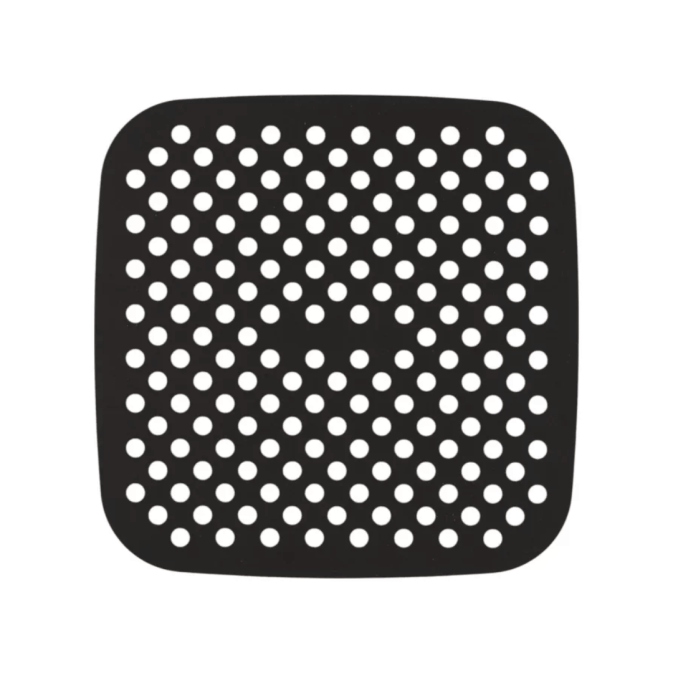 2 tappetini da cottura riutilizzabili per friggitrice ad aria 21x21 cm