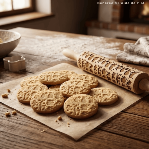 Mattarello con decorazioni natalizie - Lily Cook
