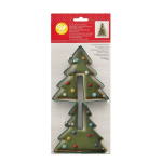 Set di formine per biscotti a forma di albero di Natale 3D