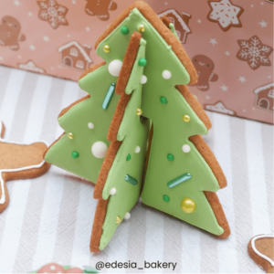 Set di formine per biscotti a forma di albero di Natale 3D