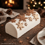 Fiocchi di neve in bronzo per torte e tronchetti di Natale (12 pezzi)