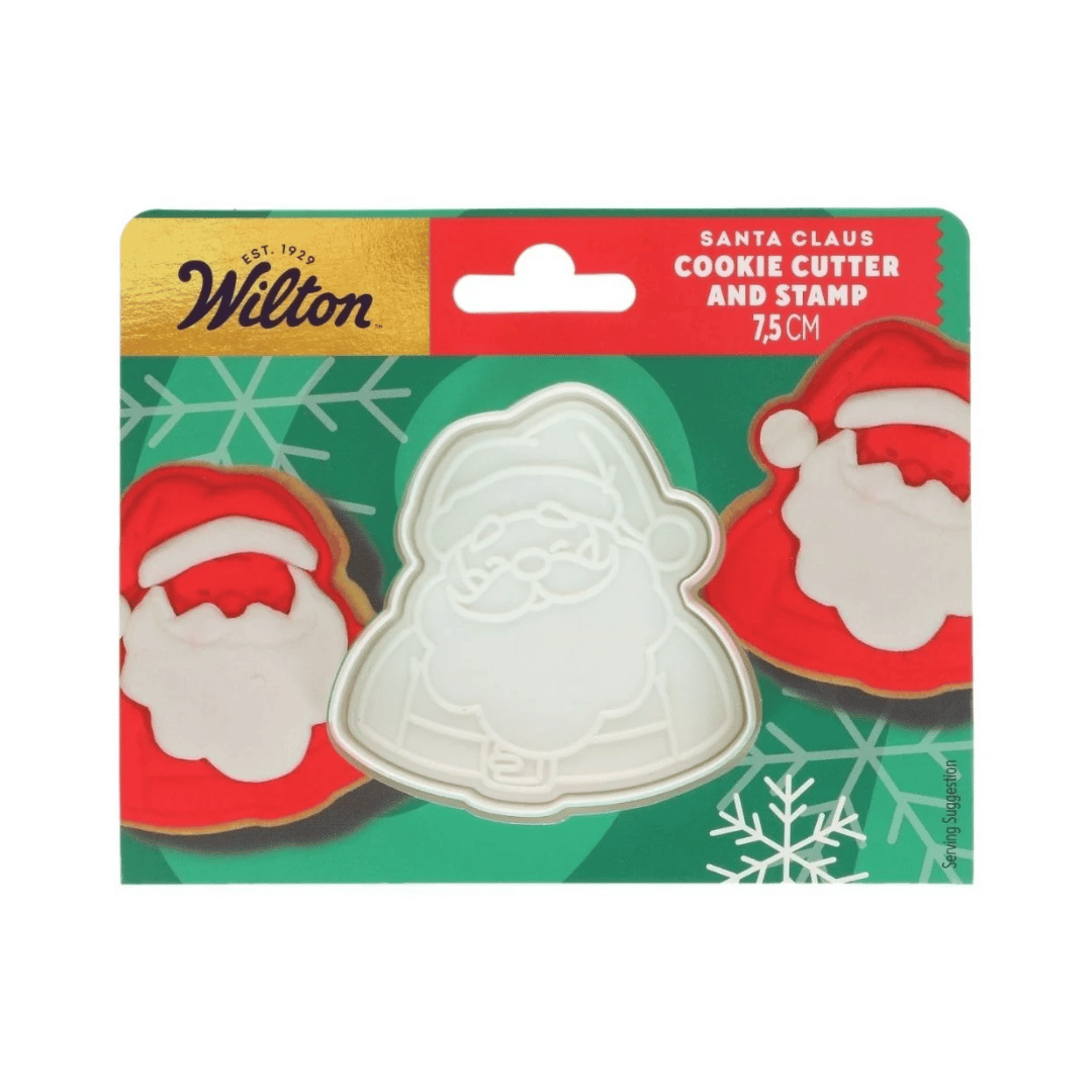 Tagliabiscotti a forma di testa di Babbo Natale Wilton