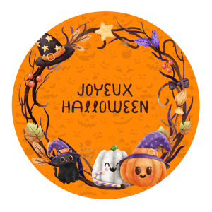Buon Halloween disco di zucchero