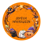 Disco di zucchero per torta di zucca di Halloween felice