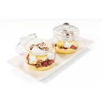 Dessert in verrine con crema pasticciera Saracino