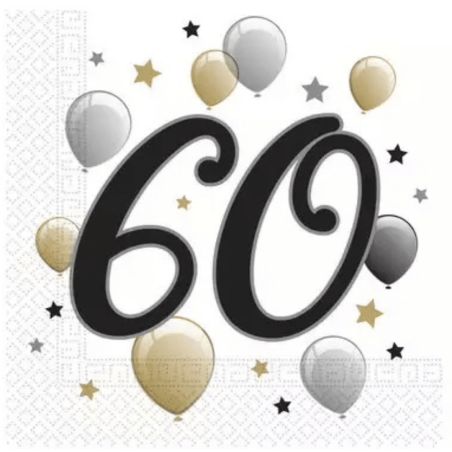 tovagliolo di carta per il 60° compleanno