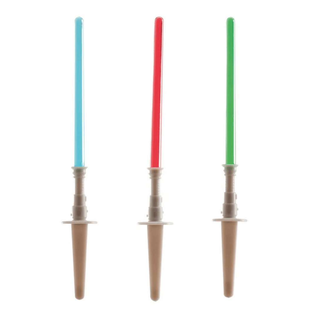 Strumenti per decorare torte a forma di spada laser - 10 cm