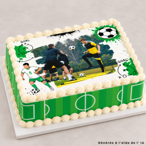Kit personalizzato per decorare la torta a tema calcio