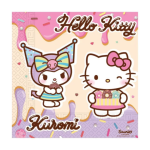 20 tovaglioli di carta Hello Kitty Kuromi