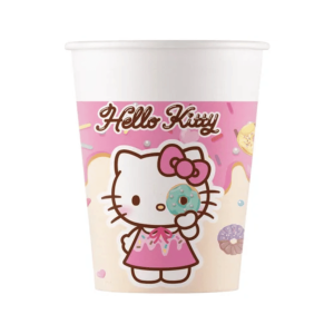 8 bicchieri di carta per il compleanno di Hello Kitty Kuromi