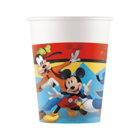 Bicchiere di cartone per compleanno di Topolino, 20 cl