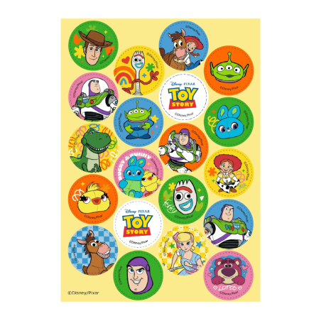 Mini wafer di Toy Story - 20 design, senza glutine, senza lattosio